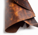 Passion Junetree LEATHER HIDES COW SKINS thick genuine leather about 2mm cowhide yellow brown color changing leather