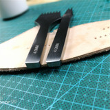 Junetree Leather Tools Treatments Crafts DIY stitching punch Pricking Iron 3mm /4mm spacing 2+7 Prong