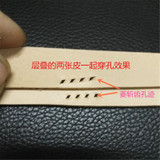 Junetree handmade DIY Leather Craft Tools Hole Punches Stitching Tool 2+4 tooth 4mm