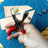 Junetree handmade DIY Leather Craft Tools Hole Punches Stitching Tool 2+4 tooth 4mm
