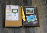 Junetree Handmade Vintage Traveler's Notebook Diary Journal Blank Leather Cover