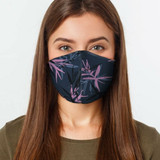 Reusable Face Mask - Pink Flower Face Cover