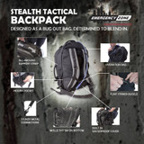 Stealth Tactical Backpack with Hydration Bladder