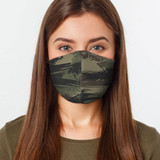 Reusable Face Cover - Green Camo Face Mask