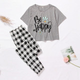 Women's Sleepwear Cute Cartoon Print Short Set Pajamas for Women  Pajama Set Sweet Short Sleeve T Shirts & Shorts Summer Pijama