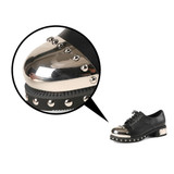 Genuine Leather Chunky Rivet Shoes