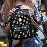 Rivets Skull Backpack