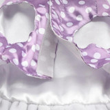 Polka Dot Dog Dress, Purple, XS-XL