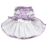 Polka Dot Dog Dress, Purple, XS-XL