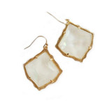 Kite Style Abalone Dangle Earring