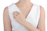 925 Sterling Silver CZ Diamond Ring