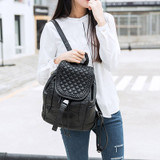 Soft Versatile Plaid Backpack