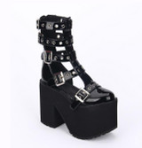 Doll Rivet Platform Boots