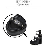 Rivet Square Heel Shoes