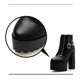 Lacing Buckle Ankle Boots