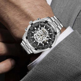 Men's Skeleton Mechanical Watch