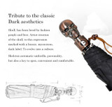 Creative Automatic Skull Handle Umbrella