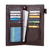 Retro Metal Skull Cross Long-Style Wallet