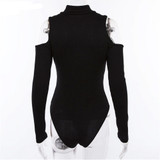 Half Open Collar Bodysuit