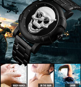 Skull Quartz Men's Watch