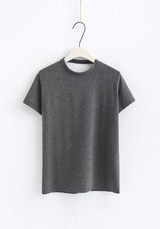 Grey Cut Out Halter Neck Backless Clubwear Casual T-Shirt