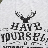 Women T-shirt Christmas Letter Print Mosaic Top Casual O-neck Raglan Long Sleeve T shirt