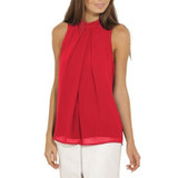 Casual Women Casual Chiffon Blouse Sleeveless Shirt T-shirt Summer Blouse Tops