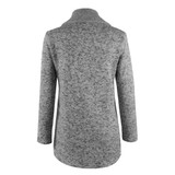 Women Autumn Winter Clothes Warm Fleece Jacket Slant Zipper Collared Coat Lady Clothing Female Jacket