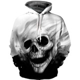 3D Hoodies Men Hooded Sweatshirts Melted Skull 3D Print Casual Pullovers Hoodie