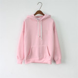 Women Hoodies Sweatshirt Female Long Sleeve Pink Casual Harajuku Pocket Winter Hoodie