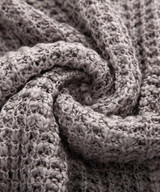 Casual Khaki Plain Irregular Polo Neck Pullover Sweater