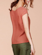 Casual Round Neck Decorative Button Plain Blouse
