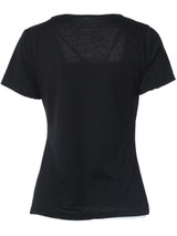 Casual Square Neck Hollow Out Plain Short Sleeve T-Shirt Casual Square Neck Hollow Out Plain Short Sleeve T-Shirt