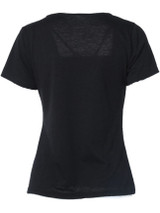 Casual Square Neck Hollow Out Plain Short Sleeve T-Shirt Casual Square Neck Hollow Out Plain Short Sleeve T-Shirt