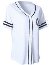 Casual V-Neck Contrast Trim Printed Short Sleeve T-Shirt