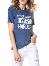 Casual Round Neck Letters Printed Short Sleeve T-Shirt