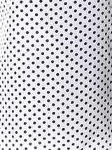 Casual Round Neck Polka Dot Chiffon Sleeveless T-Shirt