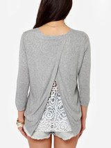 Casual Round Neck Patchwork Plain Long Sleeve T-Shirt Casual Round Neck Patchwork Plain Long Sleeve T-Shirt