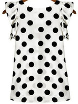 Casual Round Neck Ruffle Trim Polka Dot Sleeveless T-Shirt Casual Round Neck Ruffle Trim Polka Dot Sleeveless T-Shirt