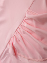 Casual Hollow Out Plain Courtly Asymmetric Neckline Long Sleeve T-shirt