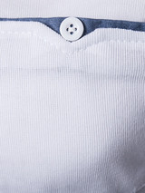 Casual Simple Polo Collar Contrast Trim T-Shirt