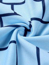 Casual Fashion Polo Collar Geometric Printed T-Shirt