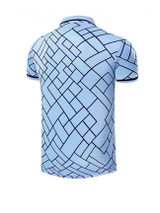 Casual Fashion Polo Collar Geometric Printed T-Shirt