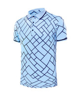 Casual Fashion Polo Collar Geometric Printed T-Shirt