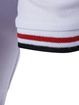 Casual Regular Fit Polo Collar Striped T-Shirt