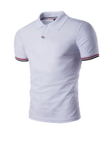 Casual Regular Fit Polo Collar Striped T-Shirt