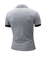 Casual Classic Trendy Polo Collar Color Block T-Shirt