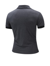 Casual Classic Trendy Polo Collar Color Block T-Shirt