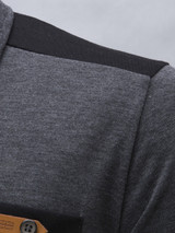 Casual Classic Trendy Polo Collar Color Block T-Shirt
