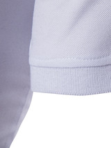 Casual Stylish Polo Collar Color Block Letters Star T-Shirt